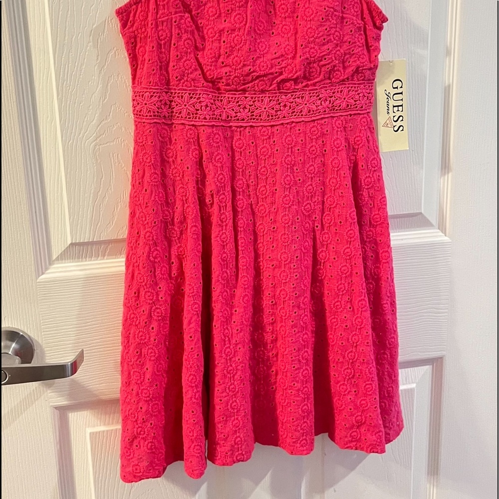 Dark pink Guess dress for kids